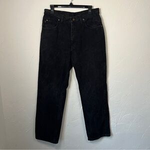 Vintage Red Kap Men's Black Jeans Light Acid Wash Size 34-32 Work Grunge Skater